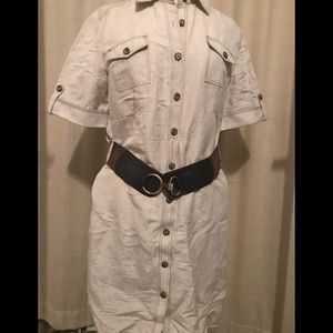 Button up cargo dress